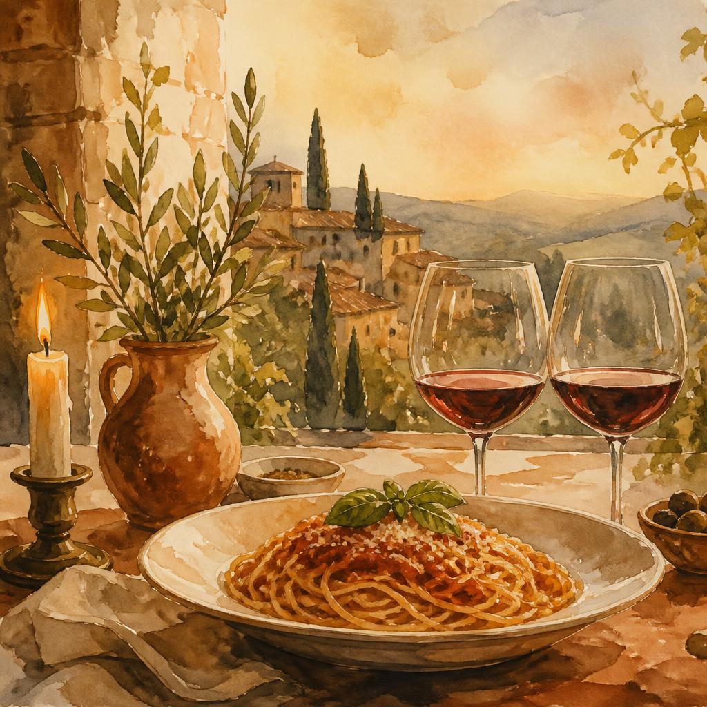 Pasta night, Rome
